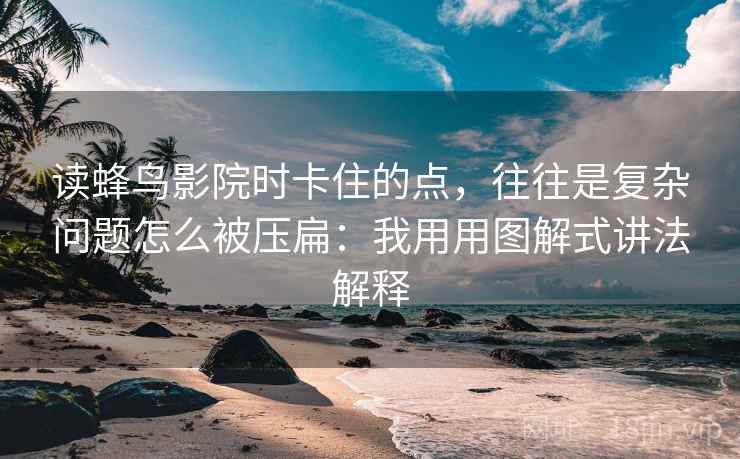 读蜂鸟影院时卡住的点，往往是复杂问题怎么被压扁：我用用图解式讲法解释